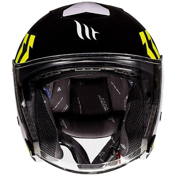 Mt Helmet  Thunder 3 Sv Jet Venus A3 Gloss Pearl Fluor Yellow