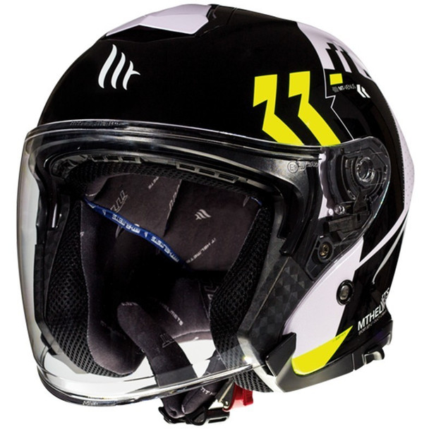 Mt Helmet  Thunder 3 Sv Jet Venus A3 Gloss Pearl Fluor Yellow