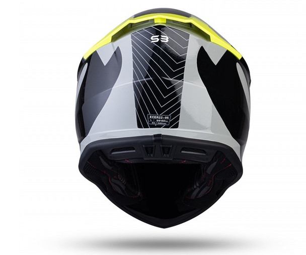 Casco Ufo Intrepid Nero E Giallo Fluo