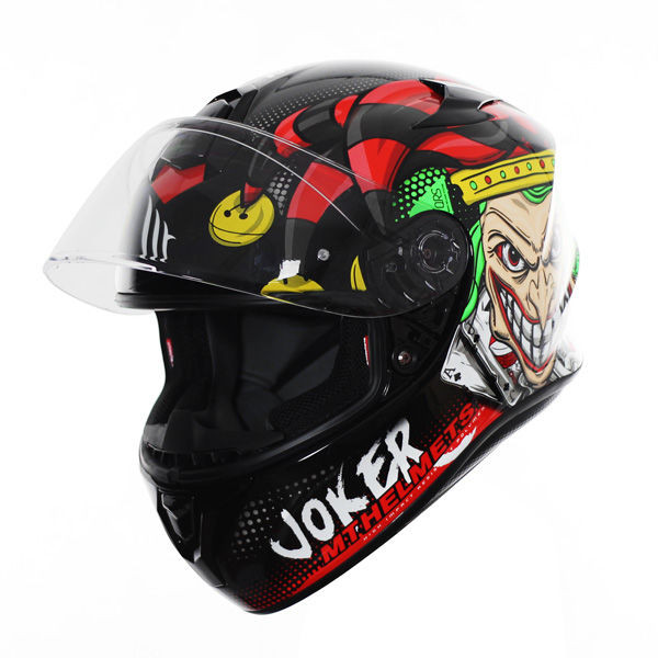 Casco Moto Integrale Mt Helmet TARGO Joker A1 Nero Lucido