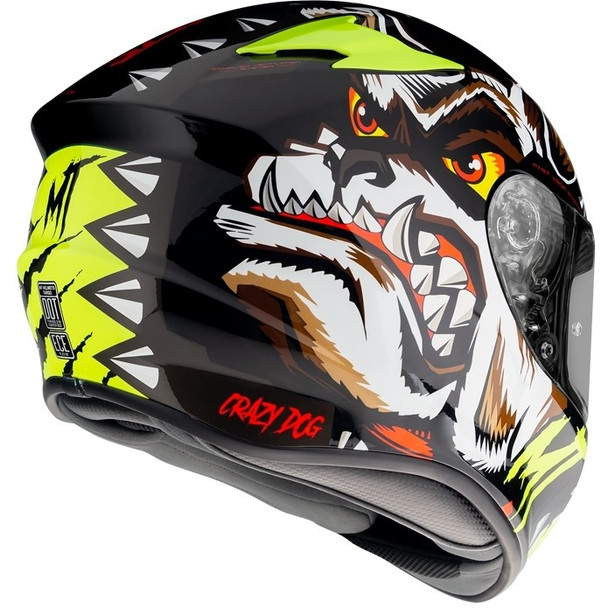 Casco Moto Integrale Mt Helmet Targo Crazy Dog