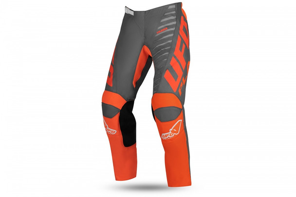 PANTALONI MOTOCROSS KIMURA DA BAMBINO GRIGIO E ARANCIONE