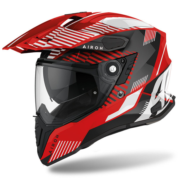 Casco Integrale On-Off Moto Touring Airoh COMMANDER BOOST RED GLOSS