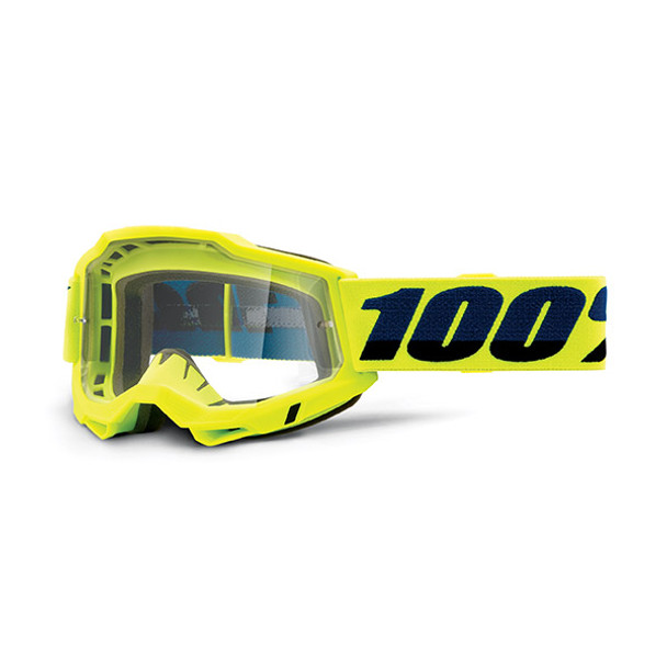 MASCHERA 100% ACCURI 2 OTG YELLOW - LENTE TRASPARENTE