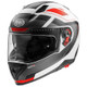 Casco Moto Modulare Premier Delta As 2 Bm Bianco Rosso