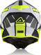 Casco cross Acerbis X-TRACK VTR in fibra Nero Giallo Fluo