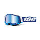 MASCHERA 100% RACECRAFT 2 BLUE - LENTE A SPECCHIO BLU