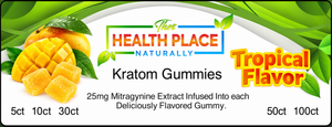 Each Tropical Gummy is infused with 25 Milligrams pure Kratom extract, providing an easy and convenient way to experience an awesome benefit of this incredible herb.