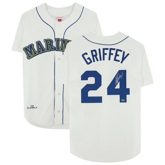 Ken Griffey Jr. Seattle Mariners Fanatics Autographed Mitchell & Ness Throwback Jersey - White