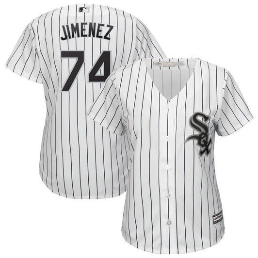 Eloy Jimenez Chicago White Sox Majestic Womens Cool Base Player Jersey Jersey White/Black 2021