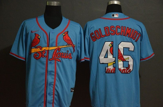 St. Louis Cardinals Paul Goldschmidt 46 2021 Mlb Blue Jersey Jersey