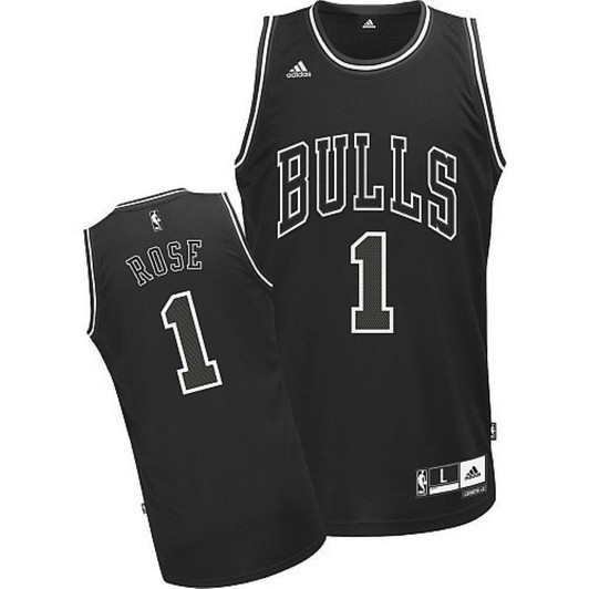 Chicago Bulls Derrick Rose 1 Nba 2021 New Arrival Black Jersey