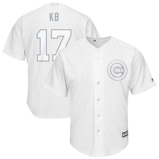 Kris Bryant KB Chicago Cubs Majestic 2019 Players Weekend Player Jersey White 2019