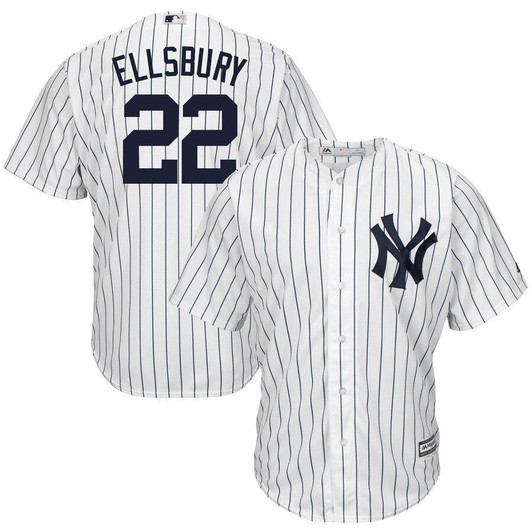 Jacoby Ellsbury New York Yankees Majestic Cool Base Player Jersey White 2019