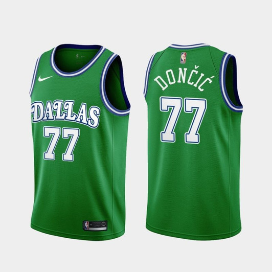 Dallas Mavericks Luka Doncic #77 2020 Nba Green Jersey