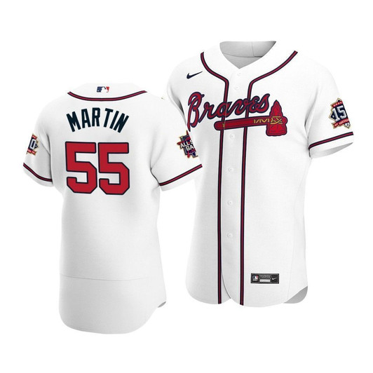 Atlanta Braves Chris Martin #55 2021 Mlb All-Star Game Patch Home Jersey White
