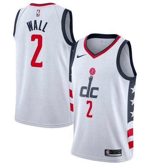 John Wall Washington Wizards 2021 Finished City Edition Jersey Jersey White