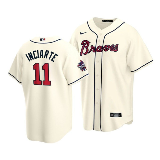 Atlanta Braves Ender Inciarte #11 2021 Mlb All-Star Game Patch Jersey Cream