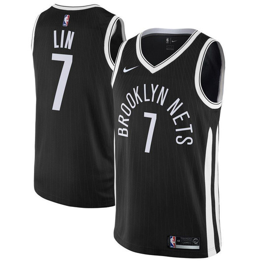 Jeremy Lin Brooklyn Nets Jersey Black City Edition 2021