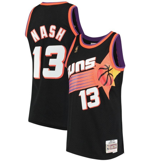 Steve Nash Phoenix Suns  1996-97 Hardwood Classics Jersey Black 2021