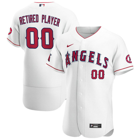 Men'S Los Angeles Angels White Home Pick-A-Player Retired Roster Baseball Jersey Mlb Baseball Jersey1322