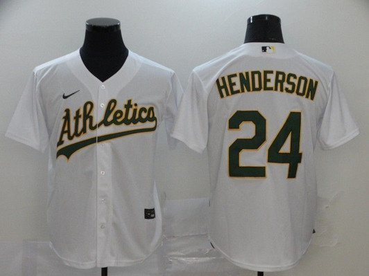 Oakland Athletics Rickey Henderson #24 2020 Mlb White Jersey
