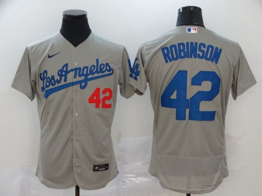 Los Angeles Dodgers Jackie Robinson #42 2020 Mlb Grey Jersey