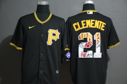 Pittsburgh Pirates Roberto Clemente 21 2020 Mlb Black Jersey