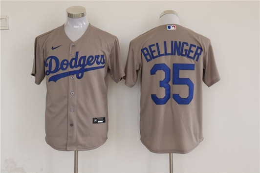 Los Angeles Dodgers Cody Bellinger #35 2020 Mlb Grey Jersey