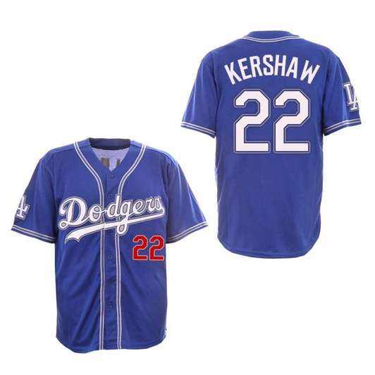 Los Angeles Dodgers Clayton Kershaw #22 2020 Mlb Blue Jersey