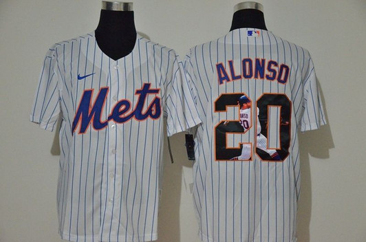 New York Mets Pete Alonso #20 2020 Mlb White Jersey