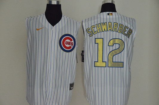 Chicago Cubs Kyle Schwarber 12 2020 Mlb White Jersey