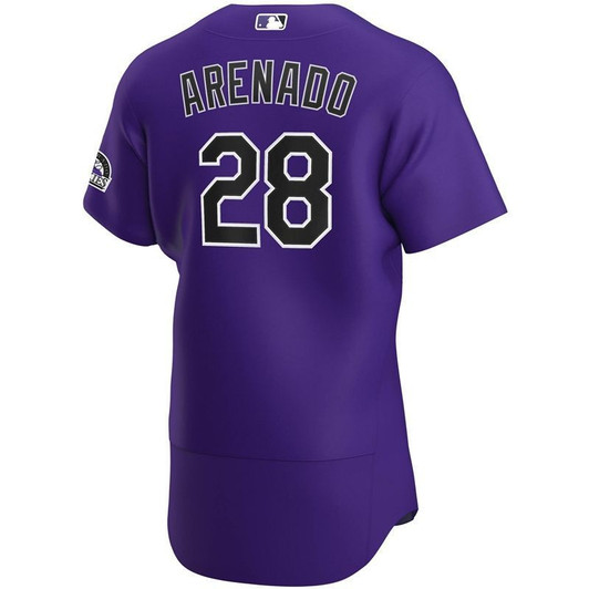 Colorado Rockies Nolan Arenado #28 2020 Mlb Purple Jersey