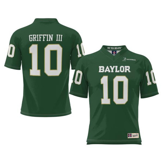 Youth GameDay Greats Robert Griffin III Green Baylor Bears Heisman Football Jersey