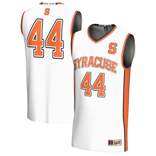 Unisex GameDay Greats  White #44 Syracuse Orange Lightweight Collegiate Basketball Fashion Jersey