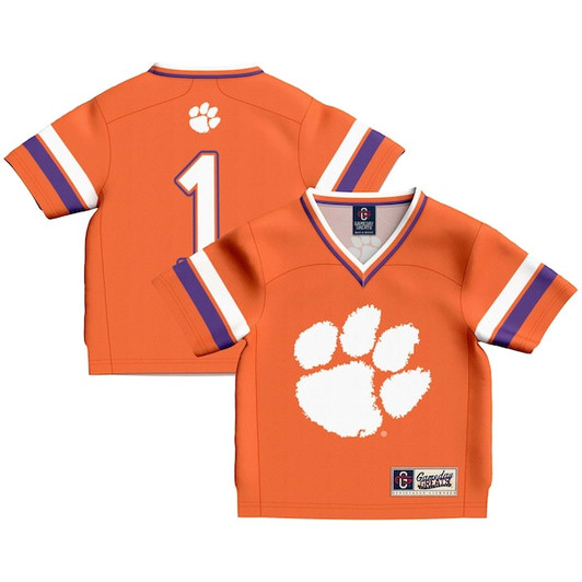 Infant GameDay Greats #1 Orange Clemson Tigers Lightweight Collegiate Football Fashion Jersey