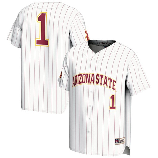 Men's GameDay Greats #1 White Arizona State Sun Devils Lightweight Baseball Jersey
