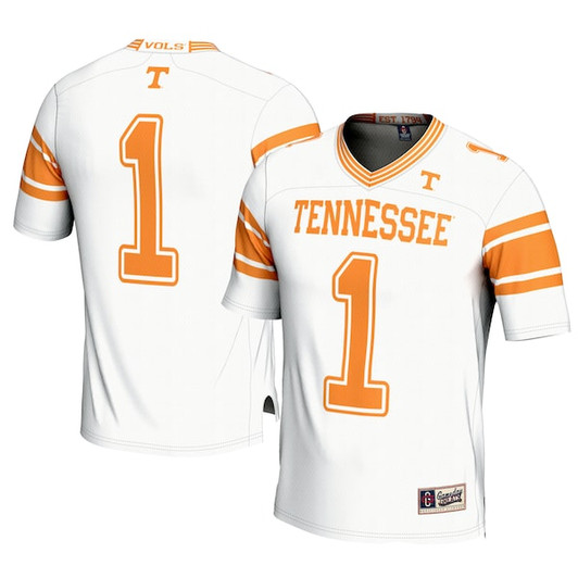 Youth GameDay Greats #1 White Tennessee Volunteers Football Jersey