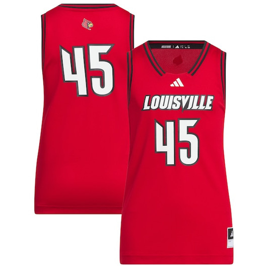 Youth adidas #45 Red Louisville Cardinals Replica Swingman Jersey