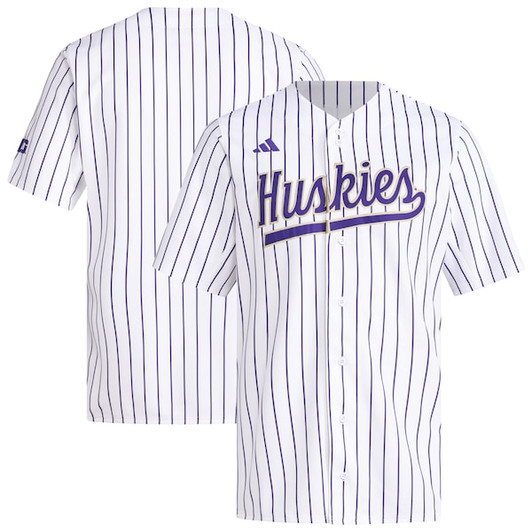 Men's adidas  White Washington Huskies Replica Baseball Jersey