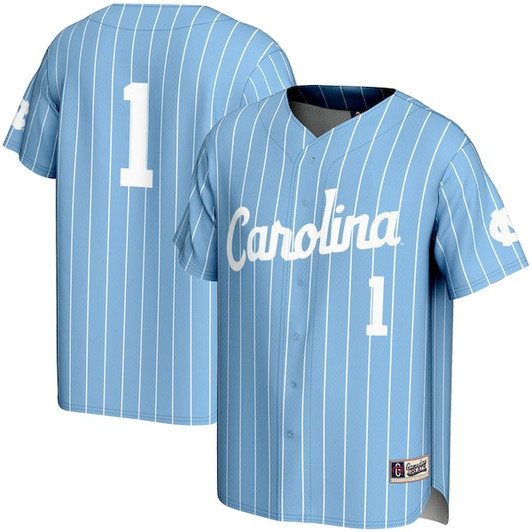 Youth GameDay Greats #1 Carolina Blue North Carolina Tar Heels Lightweight Baseball Jersey