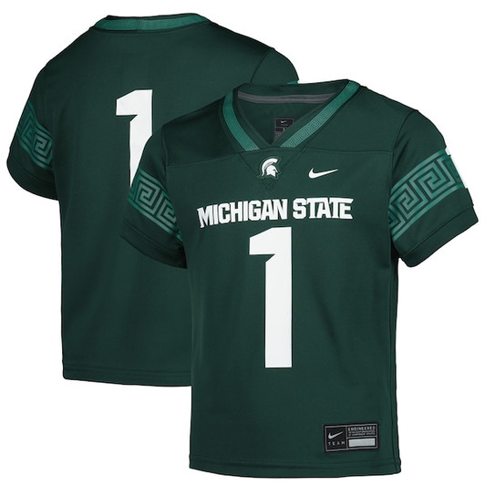 Preschool Nike #1 Green Michigan State Spartans Untouchable Replica Game Jersey