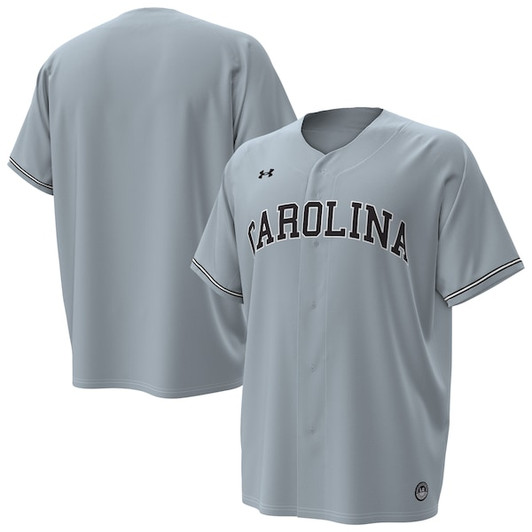 Men's Under Armour  Gray South Carolina Gamecocks Replica Baseball Jersey