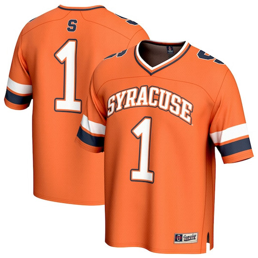 Unisex GameDay Greats  Orange #1 Syracuse Orange Lightweight Collegiate Football Fashion Jersey