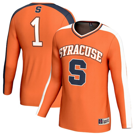 Unisex GameDay Greats  Orange #1 Syracuse Orange Lightweight Collegiate Volleyball Fashion Jersey