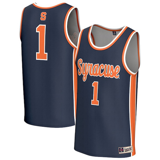 Youth GameDay Greats Navy Syracuse Orange Lightweight Collegiate Basketball Fashion Jersey