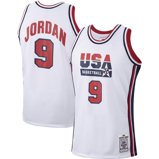 Michael Jordan USA Basketball Mitchell & Ness 1992 Jersey - White