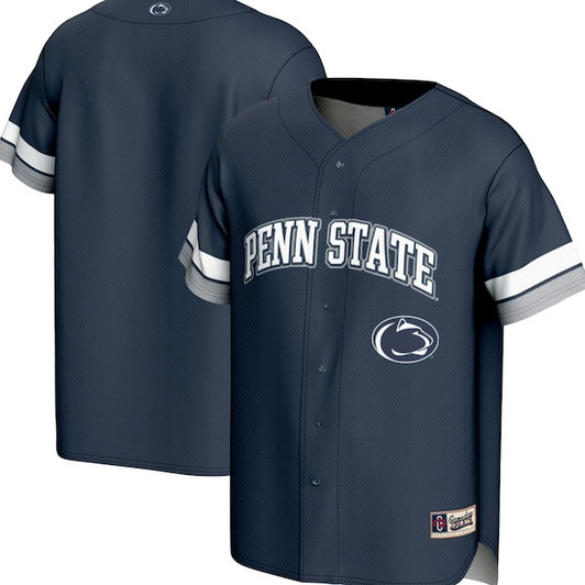 Men's GameDay Greats Navy Penn State Nittany Lions Spirit Baseball Jersey