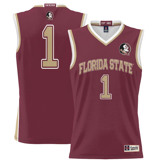 Men's GameDay Greats #1  Garnet Florida State Seminoles  Lightweight Basketball Jersey