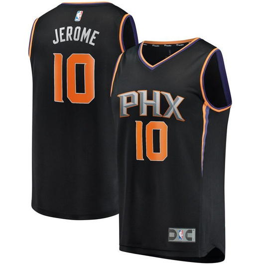 Ty Jerome Phoenix Suns Fast Break Replica Jersey Black Statement Edition 2021